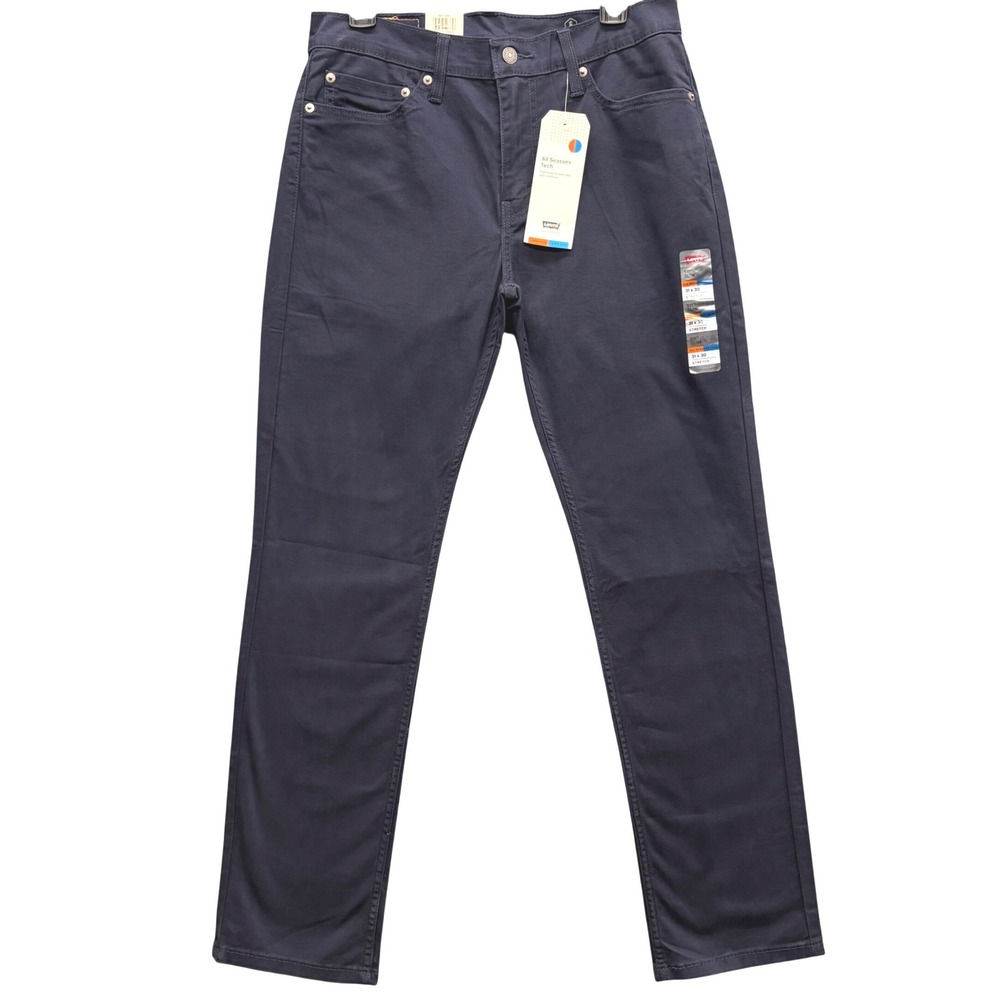 Levis 511 Slim Fit All Seasons Tech Navy Blue Stretch Pants 31x30 045113681